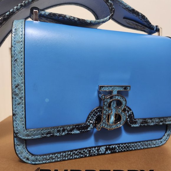 BURBERRY Bright Sky Blue Crosbody Bag - Picture 5 of 16